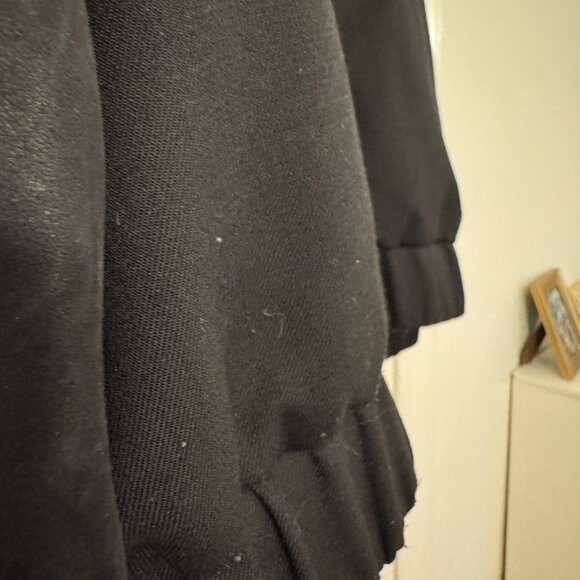 Helmut Lang Women's Hooded Shell Jacket - L Black Moto / Bomber, wool leather - Picture 12 of 13